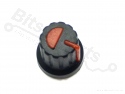 Knop Pointer Mengpaneel-stijl Zwart/rood